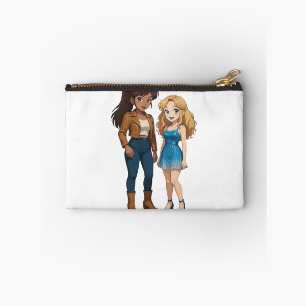 Item preview, Two fashionable girls smiling together, expressing friendship designed and sold by XuxuKemaik.