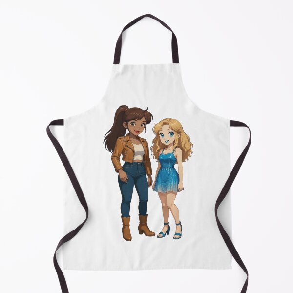 Item preview, Two fashionable girls smiling together, expressing friendship designed and sold by XuxuKemaik.