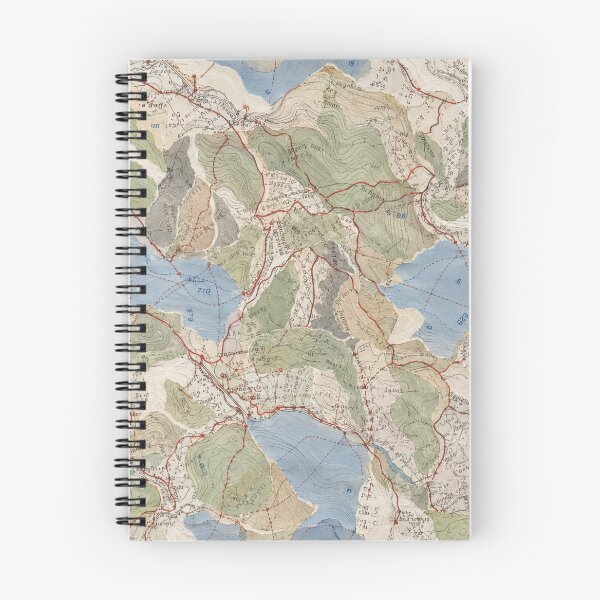 Item preview, Vintage Topographic Map Seamless Pattern | Hiking Trails & Mountain Landscape designed and sold by SWSandraWechner.