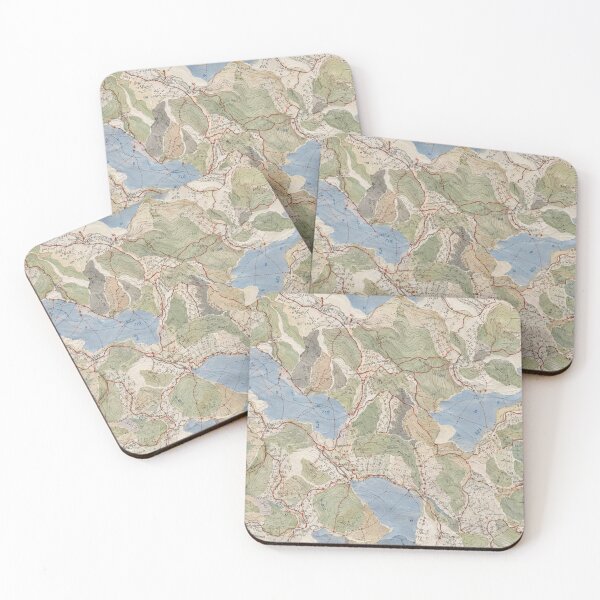 Item preview, Vintage Topographic Map Seamless Pattern | Hiking Trails & Mountain Landscape designed and sold by SWSandraWechner.