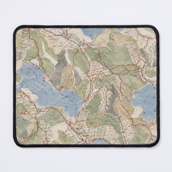 Item preview, Vintage Topographic Map Seamless Pattern | Hiking Trails & Mountain Landscape designed and sold by SWSandraWechner.