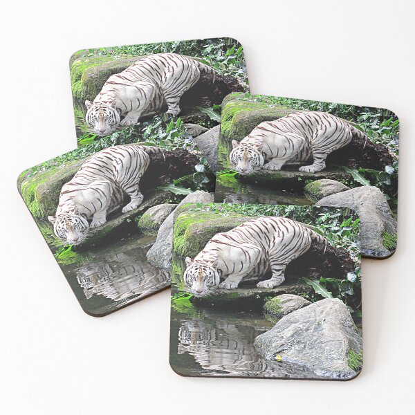 Item preview, White Tiger and Reflection in Water designed and sold by Linda Walsh.