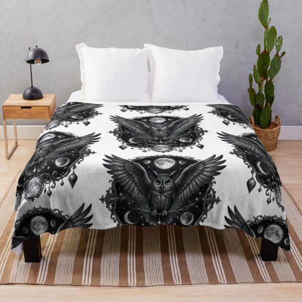 Item preview, Celestial Owl | Mystical Gothic Bird designed and sold by JanjjaSoulInk.