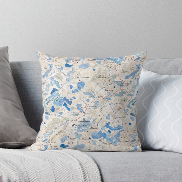 Item preview, Blue Topographic Lake Map Seamless Pattern | Cartography Inspired Surface Design designed and sold by SWSandraWechner.