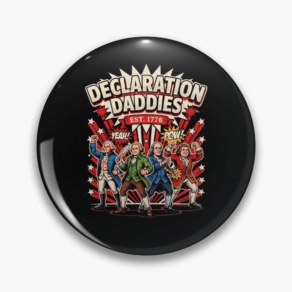 Item preview, Declaration Daddies Funny Patriotic Founding Fathers Muscular American designed and sold by Redgiant87x.