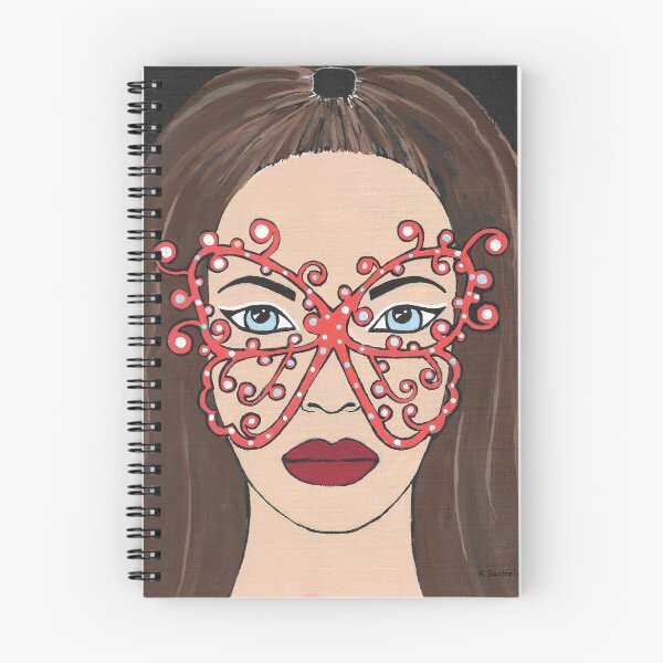 Item preview, Pretty Woman Wearing A Butterfly Mask designed and sold by Sartoris Art.