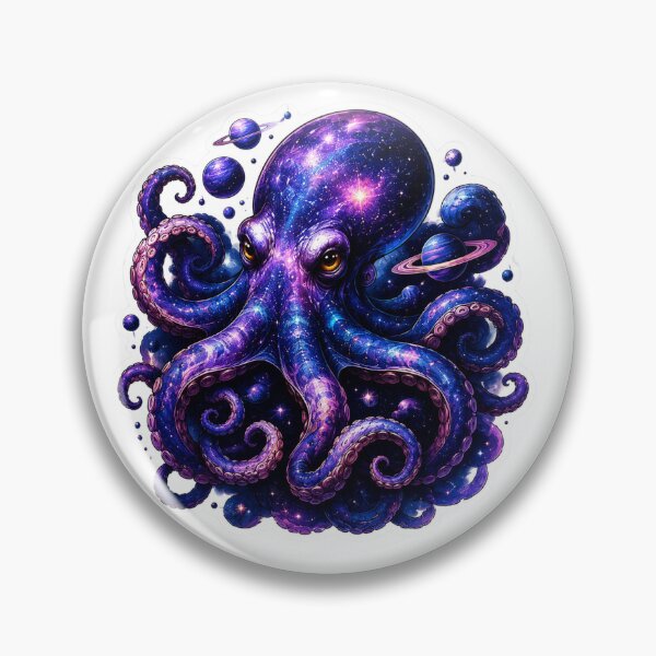Item preview, Cosmic Galaxy Octopus designed and sold by VerdePegajoso.