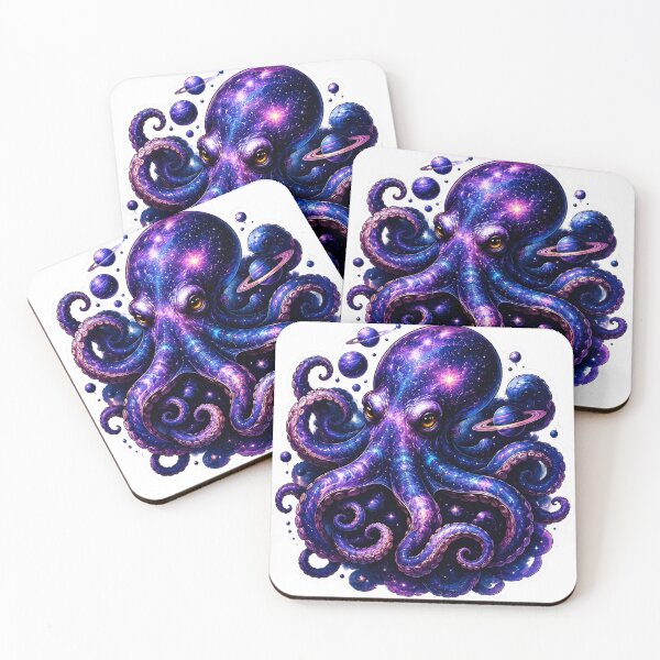 Item preview, Cosmic Galaxy Octopus designed and sold by VerdePegajoso.