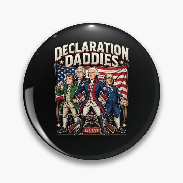 Item preview, Declaration Daddies Muscular Founding Fathers Funny Patriotic Meme Style designed and sold by Redgiant87x.