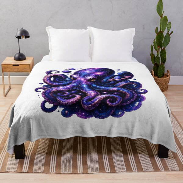Item preview, Cosmic Galaxy Octopus designed and sold by VerdePegajoso.