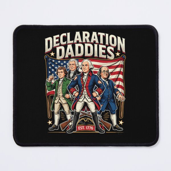 Item preview, Declaration Daddies Muscular Founding Fathers Funny Patriotic Meme Style designed and sold by Redgiant87x.
