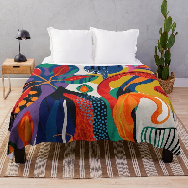 Item preview, Modern Trendy Colorful Abstract Floral And Leaves designed and sold by DEC02.