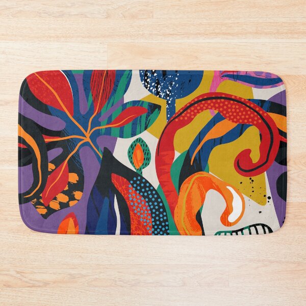 Item preview, Modern Trendy Colorful Abstract Floral And Leaves designed and sold by DEC02.