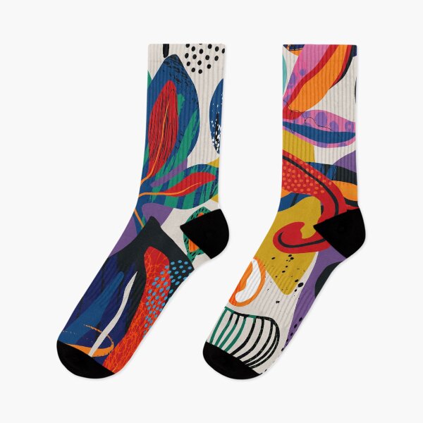 Item preview, Modern Trendy Colorful Abstract Floral And Leaves designed and sold by DEC02.