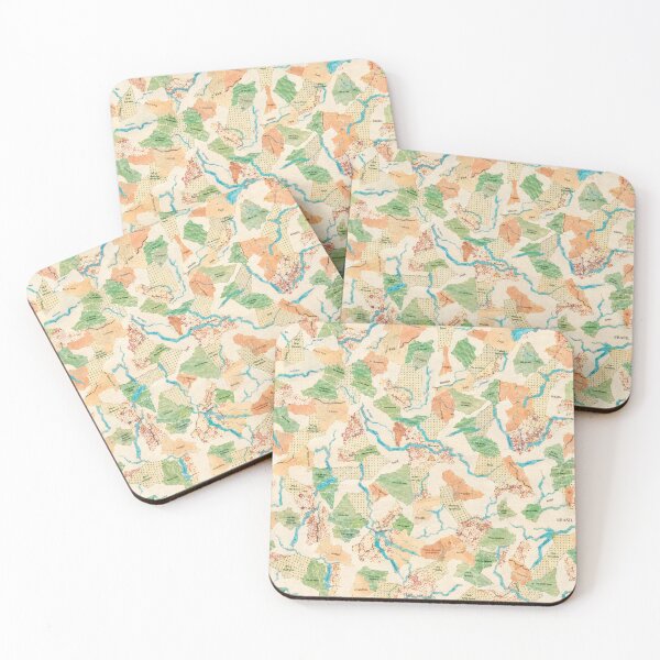Item preview, Abstract Vintage Terrain Map Seamless Pattern | Colorful Cartography Surface Design designed and sold by SWSandraWechner.