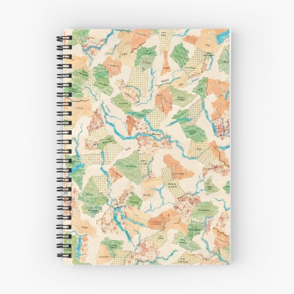 Item preview, Abstract Vintage Terrain Map Seamless Pattern | Colorful Cartography Surface Design designed and sold by SWSandraWechner.