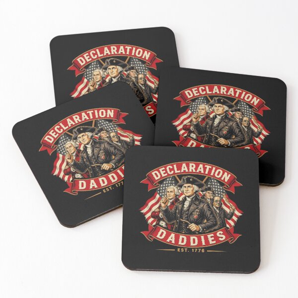 Item preview, Declaration Daddies Founding Fathers Funny Patriotic Muscle Humor designed and sold by Redgiant87x.