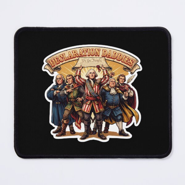Item preview, Declaration Daddies Muscular Founding Fathers Retro Patriotic Humor designed and sold by Redgiant87x.