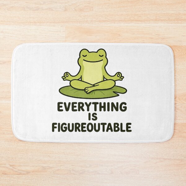 Item preview, Everything Is Figureoutable Meditating Frog designed and sold by wingoo22.