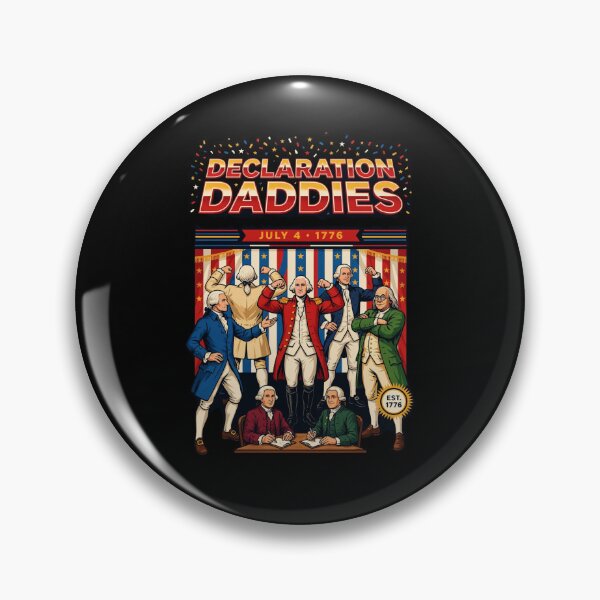 Artikelvorschau, „Declaration Daddies“ – Lustiges patriotisches Meme über die Gründerväter der USA entworfen und verkauft von Redgiant87x.