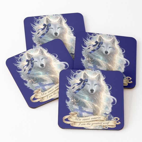 Item preview, Mie Sussi Suurin | Finnish Wolf Artwork designed and sold by FreshWaterWares.