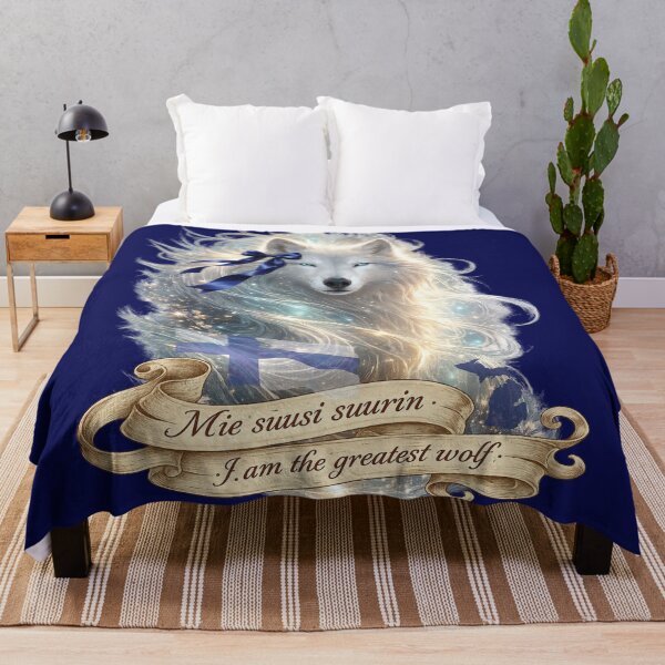 Item preview, Mie Sussi Suurin | Finnish Wolf Artwork designed and sold by FreshWaterWares.