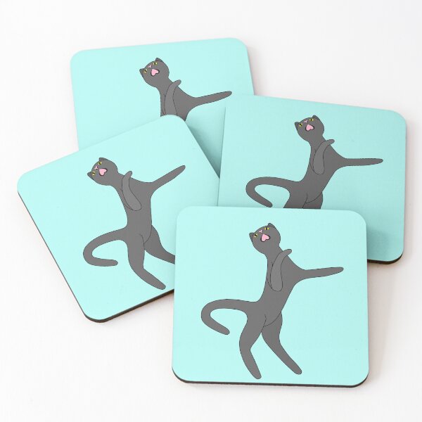 Item preview, Grey Cat Singing Opera Die Cut designed and sold by JoyousArt4u.