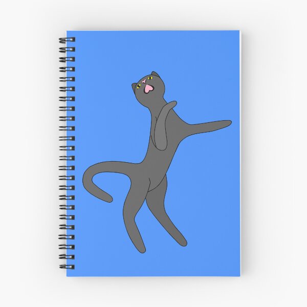 Item preview, Grey Cat Singing Opera Die Cut designed and sold by JoyousArt4u.