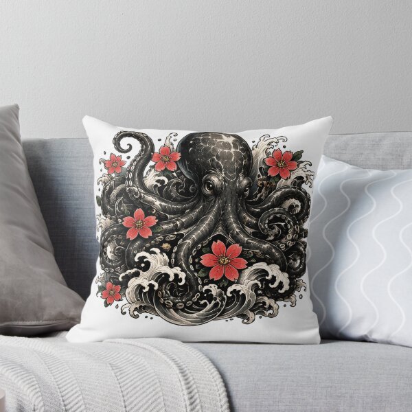 Item preview, Japanese Tattoo Octopus designed and sold by VerdePegajoso.