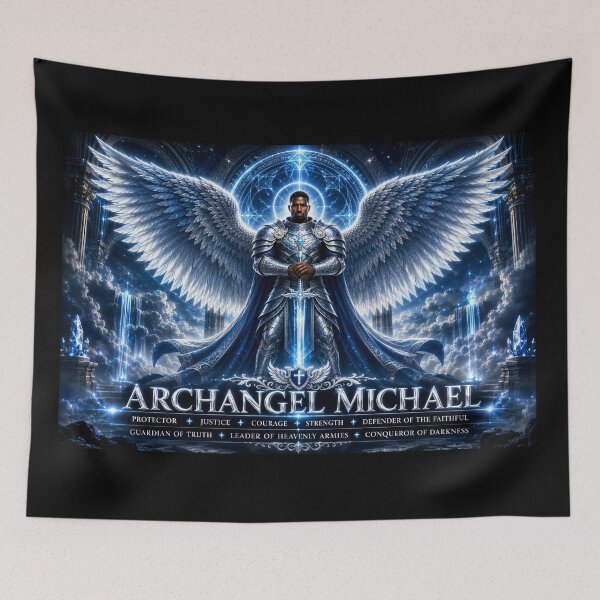 Item preview, Archangel Michael – Heavenly Warrior  designed and sold by WordsplusFabric.