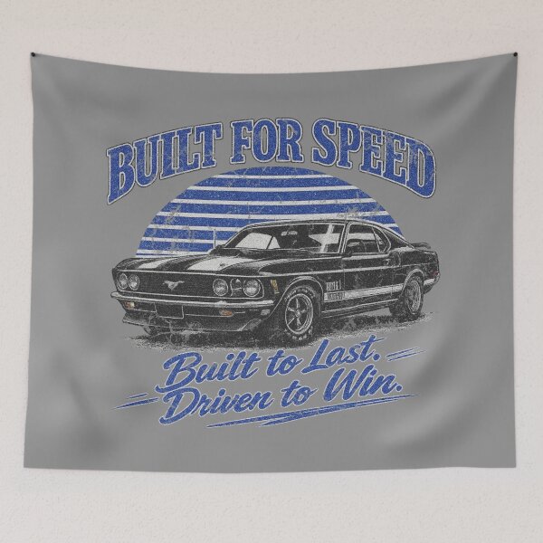 Item preview, Classic Retro Muscle Car Ford Mustang Mach 1 Graphic T-Shirt T-Shirt designed and sold by BlueLineLAX.
