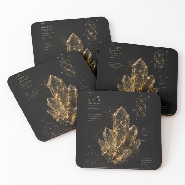 Item preview, Arte en cristal de cuarzo dorado designed and sold by tmoca.