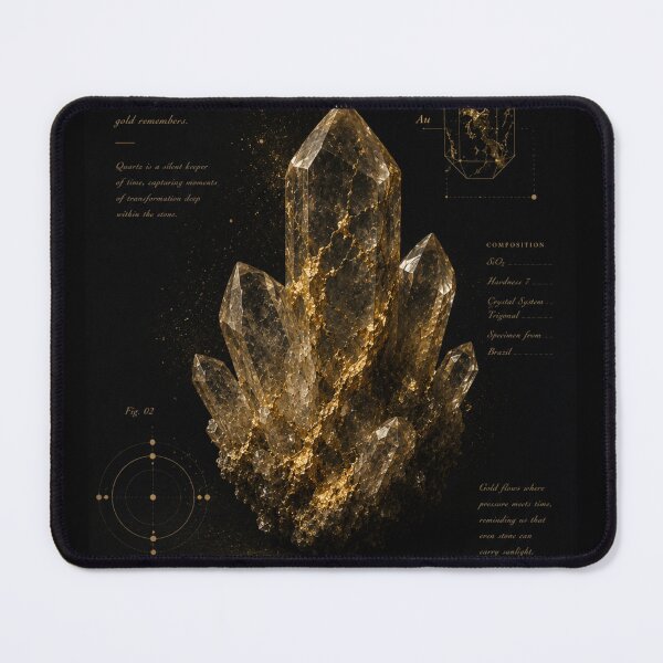 Item preview, Golden Quartz Crystal Art designed and sold by tmoca.