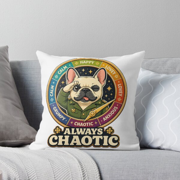 Item preview, Funny French Bulldog Always Chaotic Shirt designed and sold by PawVerse Studio ⭐⭐⭐⭐⭐.