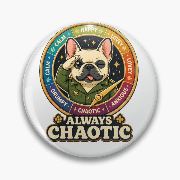 Item preview, Funny French Bulldog Always Chaotic Shirt designed and sold by PawVerse Studio ⭐⭐⭐⭐⭐.