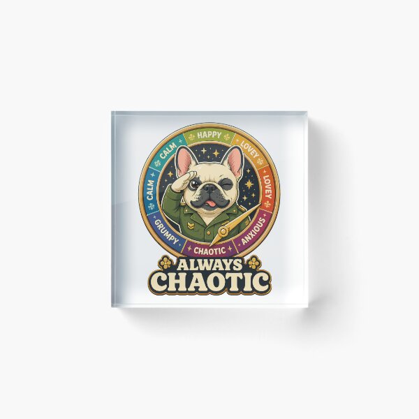 Item preview, Funny French Bulldog Always Chaotic Shirt designed and sold by PawVerse Studio ⭐⭐⭐⭐⭐.