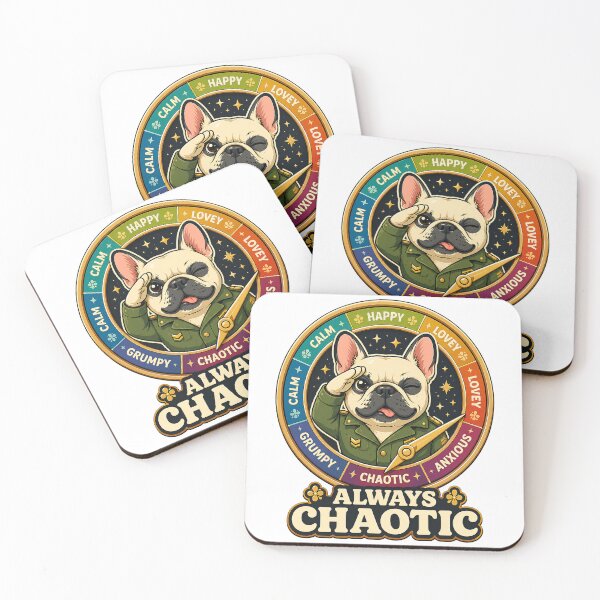 Item preview, Funny French Bulldog Always Chaotic Shirt designed and sold by PawVerse Studio ⭐⭐⭐⭐⭐.