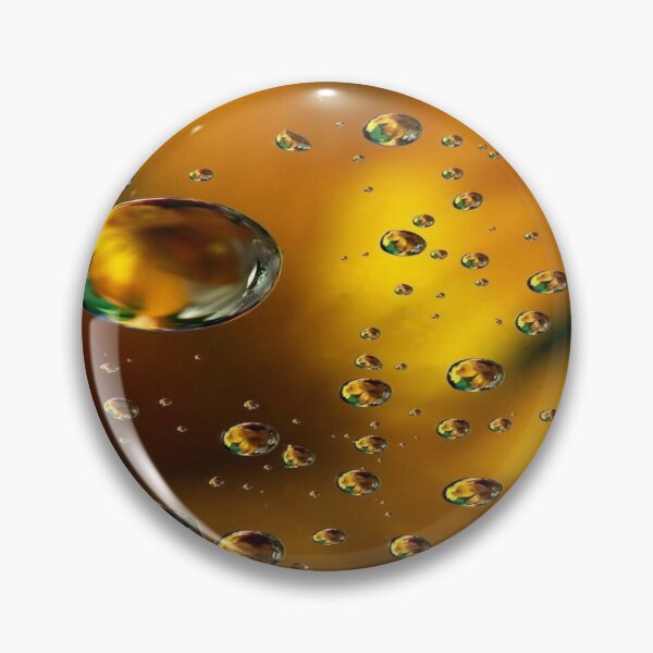 Item preview, The Radiance of Light Drops, Golden Water Drops with Colored Reflections - Abstract Macro Photography designed and sold by RAYBIL.