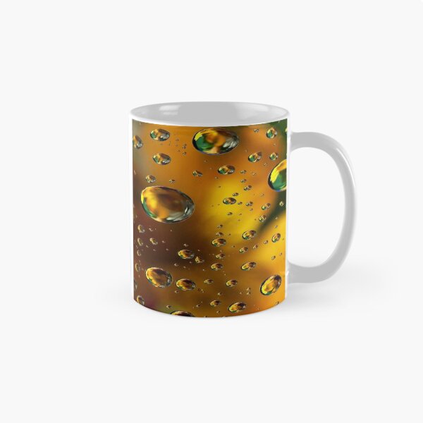 Item preview, The Radiance of Light Drops, Golden Water Drops with Colored Reflections - Abstract Macro Photography designed and sold by RAYBIL.