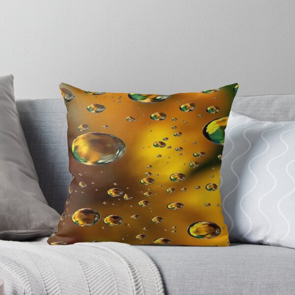 Item preview, The Radiance of Light Drops, Golden Water Drops with Colored Reflections - Abstract Macro Photography designed and sold by RAYBIL.