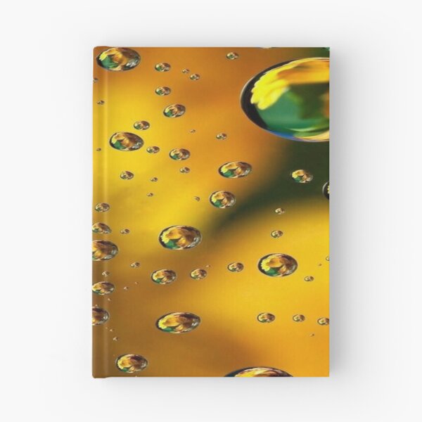 Item preview, The Radiance of Light Drops, Golden Water Drops with Colored Reflections - Abstract Macro Photography designed and sold by RAYBIL.