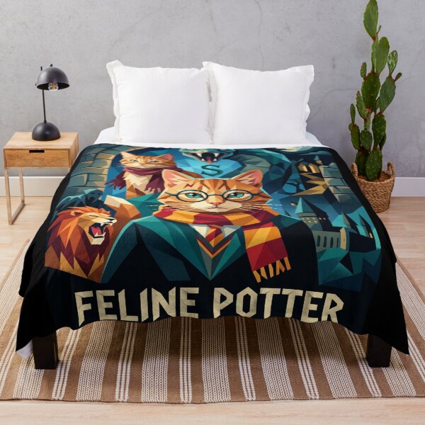 Item preview, Wizard cat with glasses and mystical snake, fantasy geometric art designed and sold by TheCoolCatsMx.
