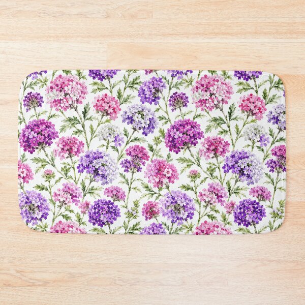 Item preview, Verbena Cluster Purple Watercolor Seamless Pattern designed and sold by Inkworksbyshery.