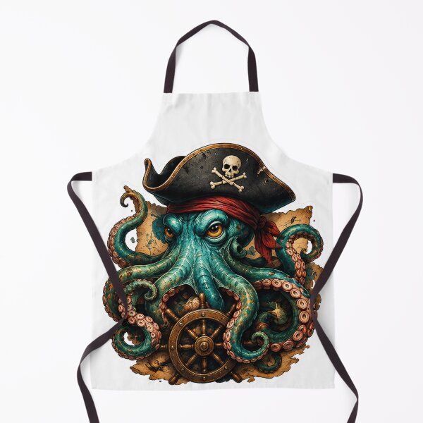 Item preview, Pirate Octopus designed and sold by VerdePegajoso.