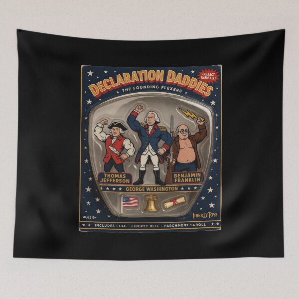 Item preview, Declaration Daddies Funny USA Patriotic Featuring Muscular Founding Fathers designed and sold by Redgiant87x.