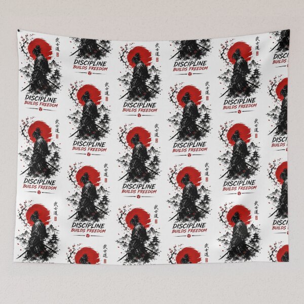 Item preview, Samurai Discipline Warrior Ink Art designed and sold by Amr Siam.