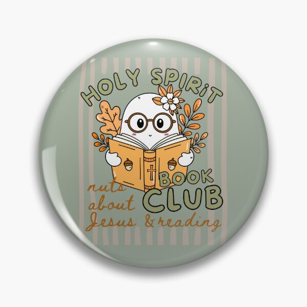 Item preview, Holy Spirit Book Club Nuts About Jesus and Books Love Fall Cute Ghost Reading Bookish designed and sold by Forevermore.