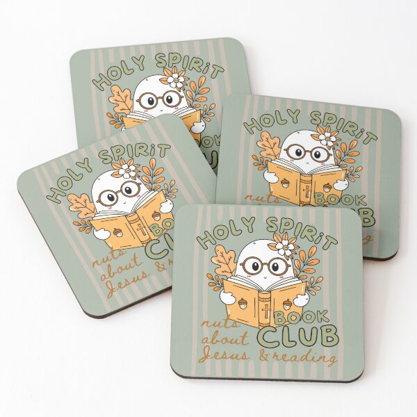 Item preview, Holy Spirit Book Club Nuts About Jesus and Books Love Fall Cute Ghost Reading Bookish designed and sold by Forevermore.