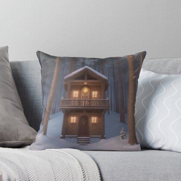 Item preview, Cozy Winter Cabin in the Forest designed and sold by MoonGlyphSilence.