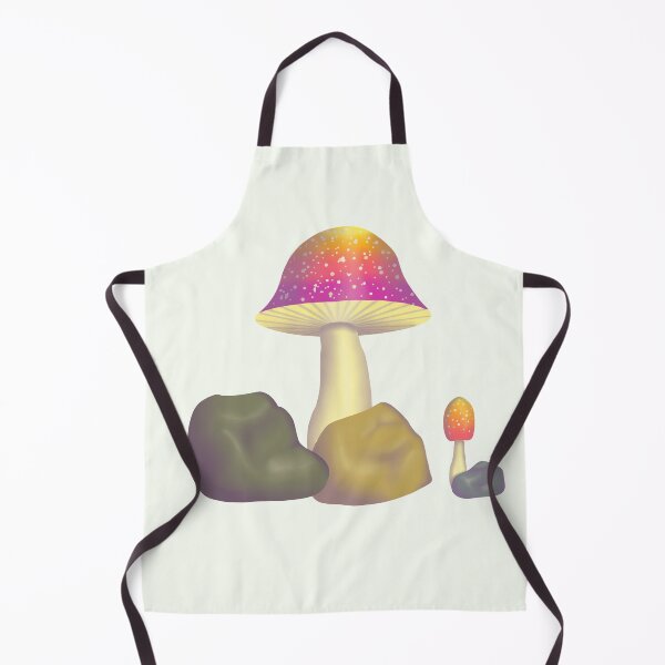 Item preview, Sunset colored mushrooms and rocks designed and sold by MadCurios.